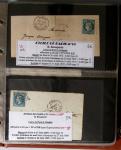 1863-76 Importante collection d'Étoiles chiffrées sur