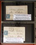 1863-76 Importante collection d'Étoiles chiffrées sur