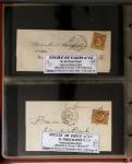 1863-76 Importante collection d'Étoiles chiffrées sur