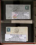 1863-76 Importante collection d'Étoiles chiffrées sur