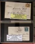 1863-76 Importante collection d'Étoiles chiffrées sur
