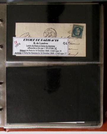 1863-76 Importante collection d'Étoiles chiffrées sur