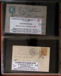 1863-76 Importante collection d'Étoiles chiffrées sur