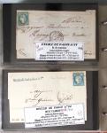 1863-76 Importante collection d'Étoiles chiffrées sur