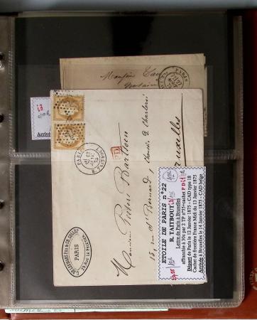 1863-76 Importante collection d'Étoiles chiffrées sur