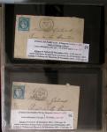 1863-76 Importante collection d'Étoiles chiffrées sur