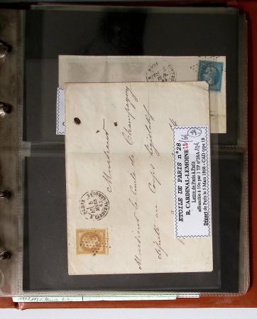 1863-76 Importante collection d'Étoiles chiffrées sur