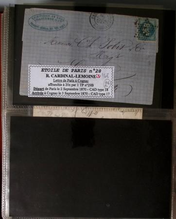 1863-76 Importante collection d'Étoiles chiffrées sur