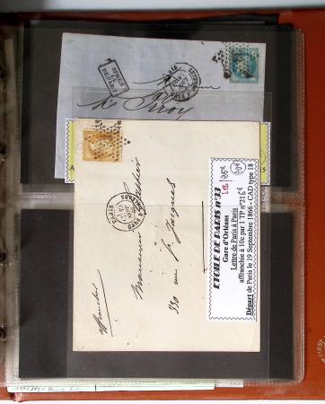 1863-76 Importante collection d'Étoiles chiffrées sur