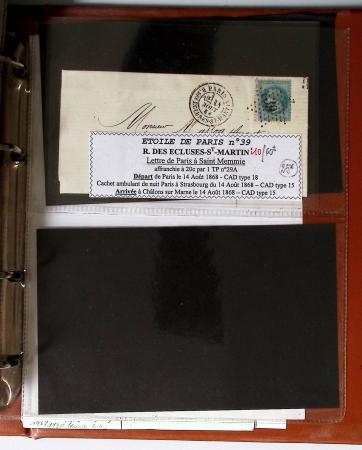 1863-76 Importante collection d'Étoiles chiffrées sur