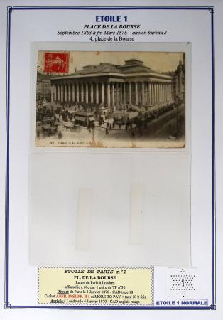 1863-76 Importante collection d'Étoiles chiffrées sur