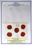 1863-76 Importante collection d'Étoiles chiffrées sur