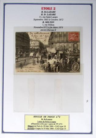 1863-76 Importante collection d'Étoiles chiffrées sur