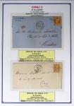 1863-76 Importante collection d'Étoiles chiffrées sur