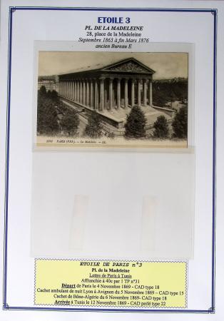 1863-76 Importante collection d'Étoiles chiffrées sur