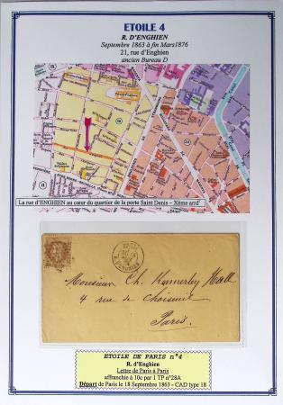 1863-76 Importante collection d'Étoiles chiffrées sur