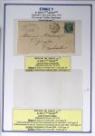 1863-76 Importante collection d'Étoiles chiffrées sur