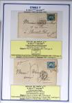 1863-76 Importante collection d'Étoiles chiffrées sur