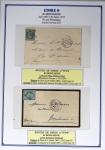 1863-76 Importante collection d'Étoiles chiffrées sur