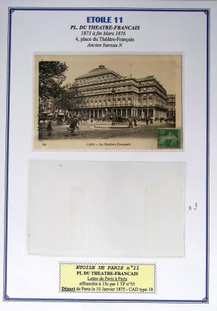 1863-76 Importante collection d'Étoiles chiffrées sur