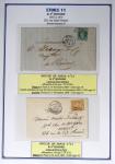 1863-76 Importante collection d'Étoiles chiffrées sur