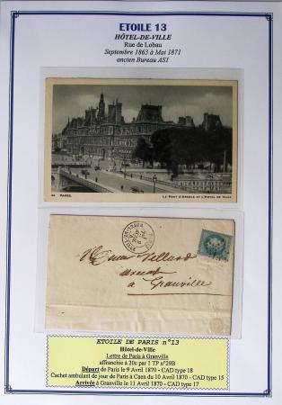 1863-76 Importante collection d'Étoiles chiffrées sur