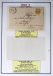 1863-76 Importante collection d'Étoiles chiffrées sur