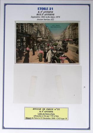1863-76 Importante collection d'Étoiles chiffrées sur