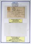 1863-76 Importante collection d'Étoiles chiffrées sur