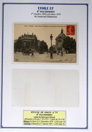1863-76 Importante collection d'Étoiles chiffrées sur