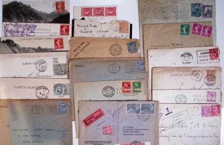 1900-56 Divers dont collection de timbres oblitérés
