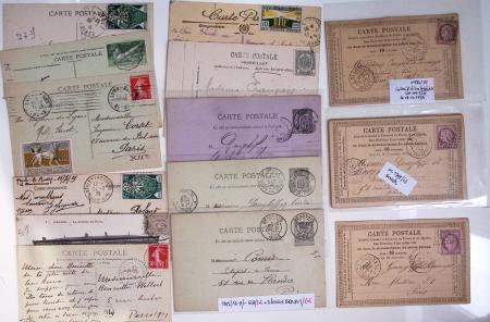 1900-56 Divers dont collection de timbres oblitérés