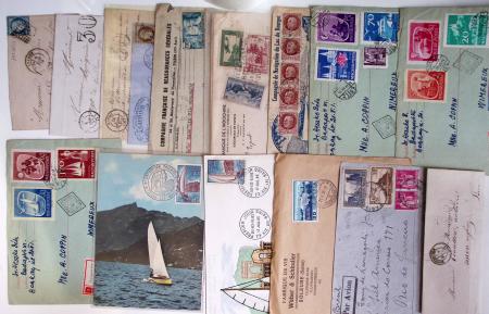 1900-56 Divers dont collection de timbres oblitérés