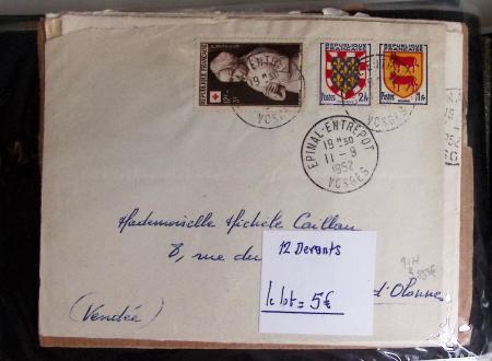 1900-56 Divers dont collection de timbres oblitérés