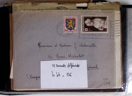 1900-56 Divers dont collection de timbres oblitérés