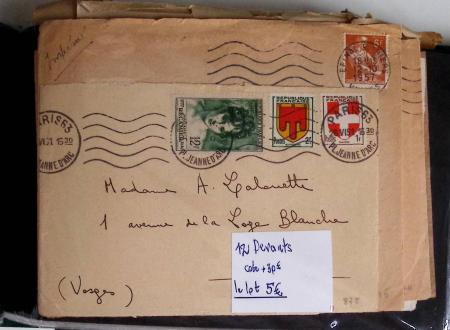 1900-56 Divers dont collection de timbres oblitérés