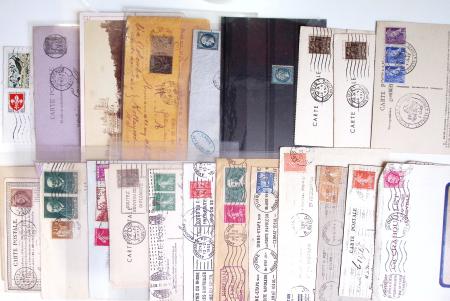 1900-56 Divers dont collection de timbres oblitérés