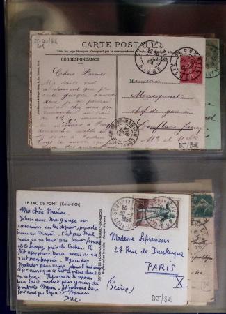 1900-56 Divers dont collection de timbres oblitérés