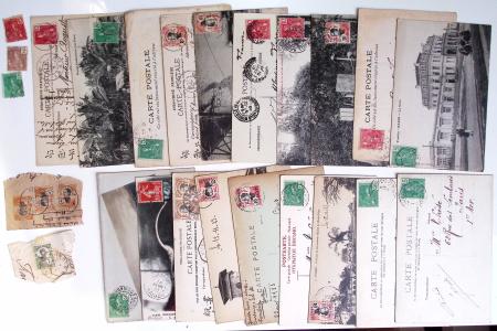 1900-56 Divers dont collection de timbres oblitérés