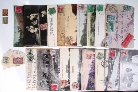 1900-56 Divers dont collection de timbres oblitérés