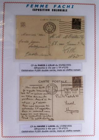 1900-56 Divers dont collection de timbres oblitérés
