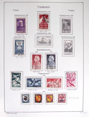 1900-56 Divers dont collection de timbres oblitérés