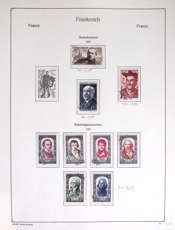 1900-56 Divers dont collection de timbres oblitérés