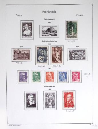 1900-56 Divers dont collection de timbres oblitérés