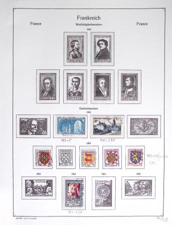 1900-56 Divers dont collection de timbres oblitérés