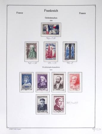 1900-56 Divers dont collection de timbres oblitérés