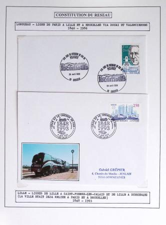1849-1990 Lot principalement constitué de pages d'exposition