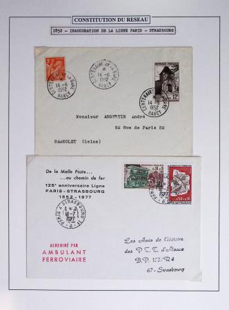 1849-1990 Lot principalement constitué de pages d'exposition