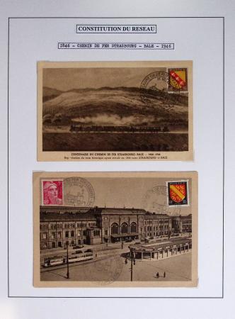 1849-1990 Lot principalement constitué de pages d'exposition