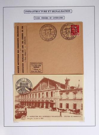1849-1990 Lot principalement constitué de pages d'exposition